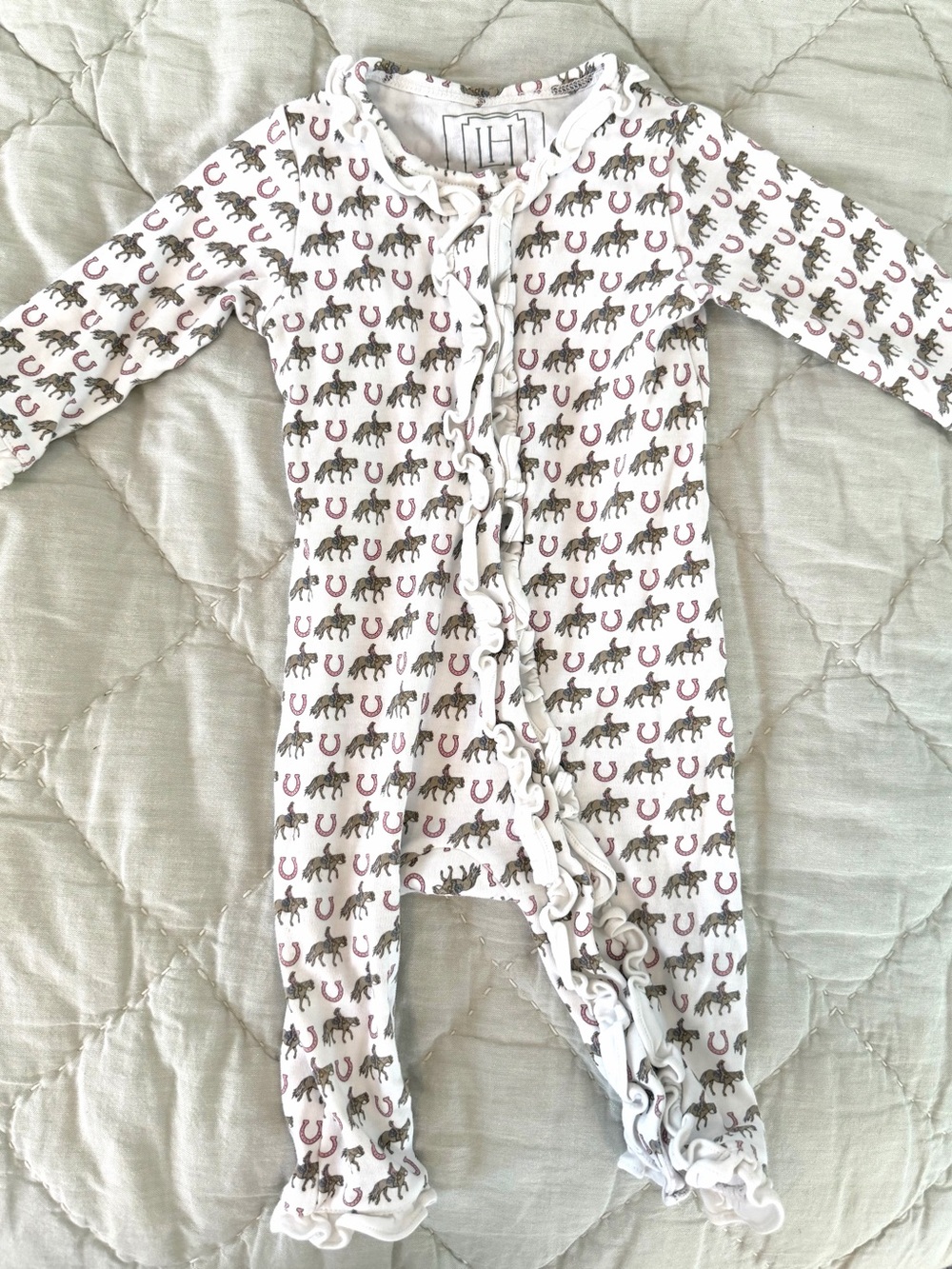 Lila and Hayes Derby pjs